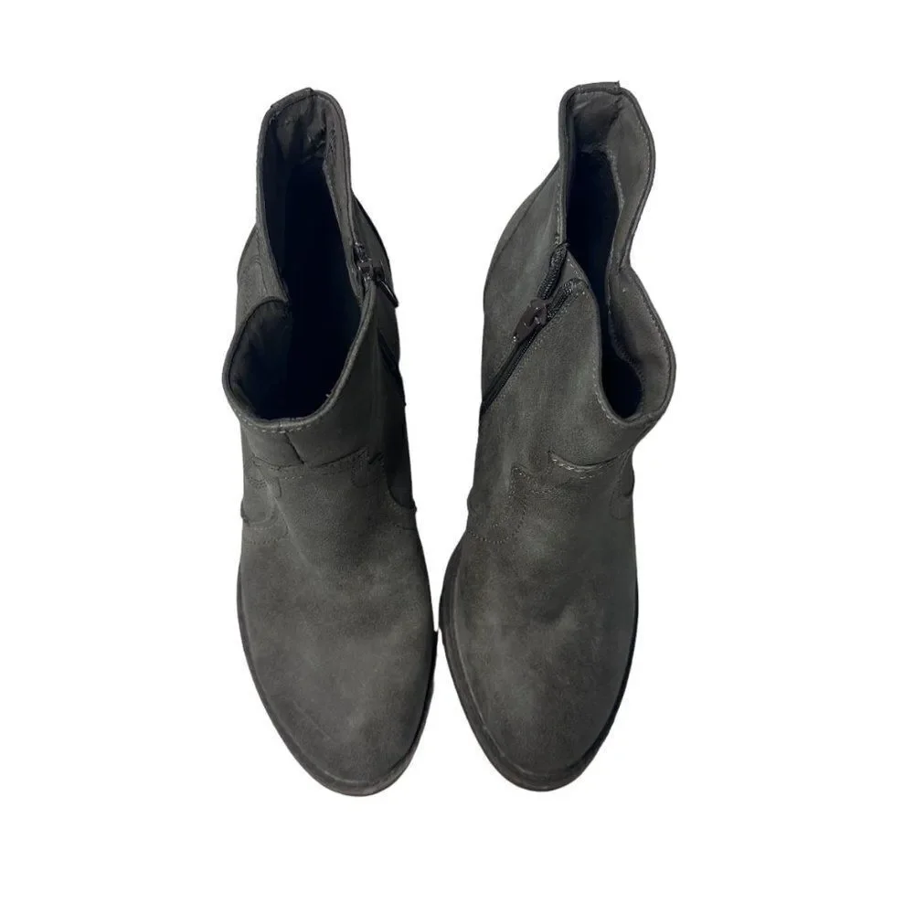BKE Farrah 8.5 grey western bootie boot